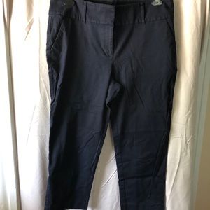 Ann Taylor Pants - Ann Taylor Curvy Cropped Pants — Navy (Size 12) Ann Taylor Pants - Ann Taylor Curvy Cropped Pants — Navy (Size 12)